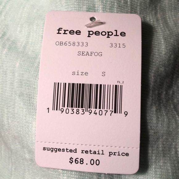 •Free People• NWT• Palisades Top• Seafog• Sm• Med - Picture 4 of 4